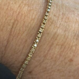 14K Gold And Diamond Bracelet